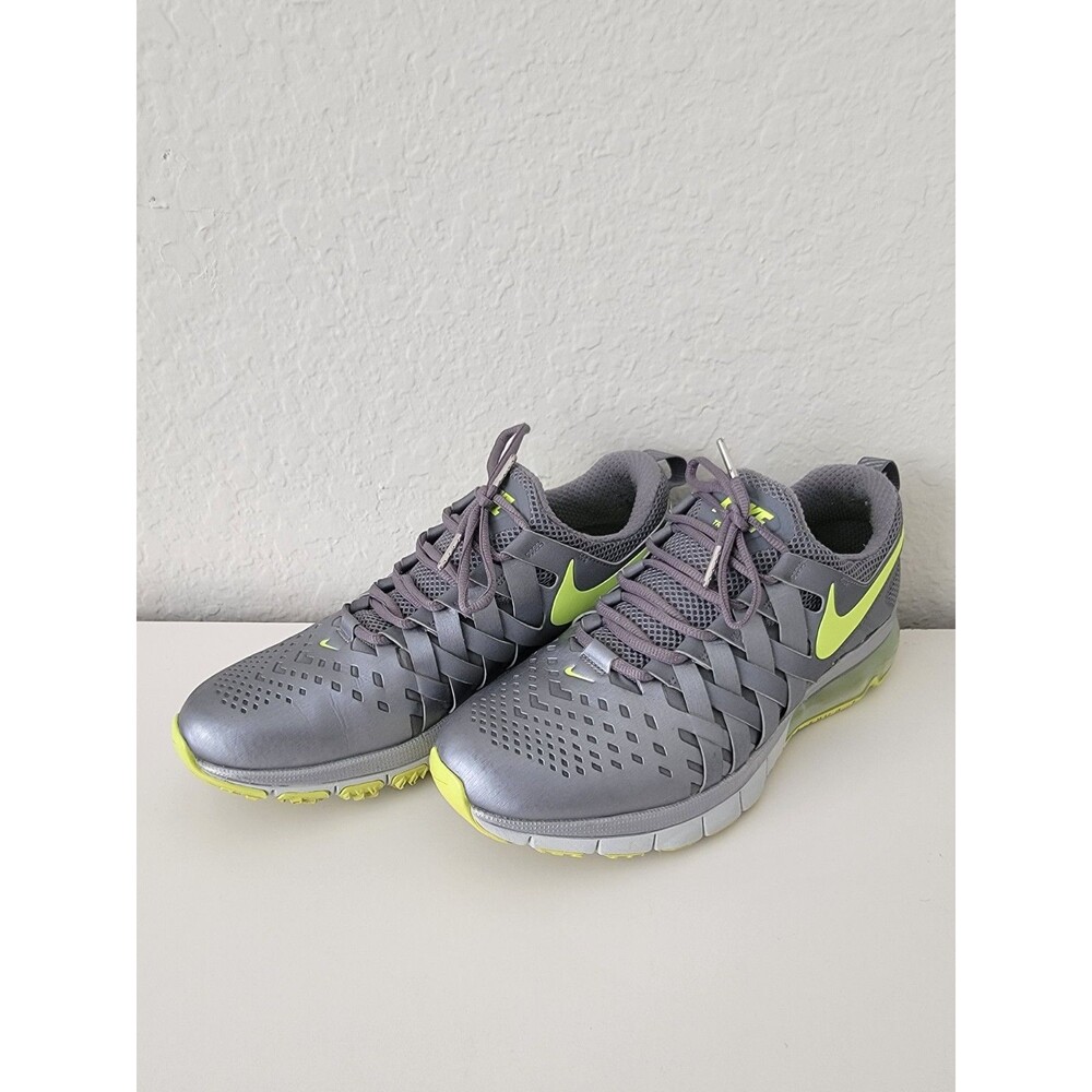 Nike Fingertrap Max Running Shoes 644673-070 Metallic Grey Mens Size 10.5 US